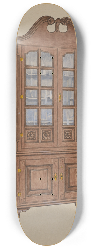 Edward A. Darby - China Cupboard 8.25 inch art skate deck Edward A. Darby - China Cupboard 8.25 inch art skate deck