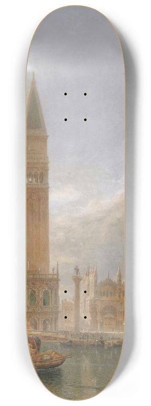 Edward Angelo Goodall - Piazzetta San Marco, Venice 8.25 inch art skate deck Edward Angelo Goodall - Piazzetta San Marco, Venice 8.25 inch art skate deck