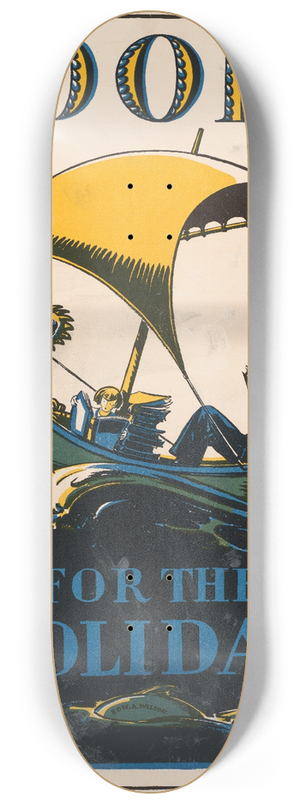 Edward Arthur Wilson - Books for the holiday 8.25 inch art skate deck