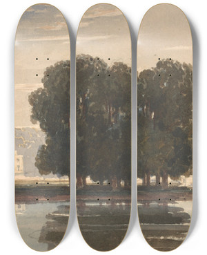 Triptych art skateboard deck of David Cox Richmond Bridge by David Cox (1783-1859) Triptych art skateboard deck of David Cox Richmond Bridge by David Cox (1783-1859)