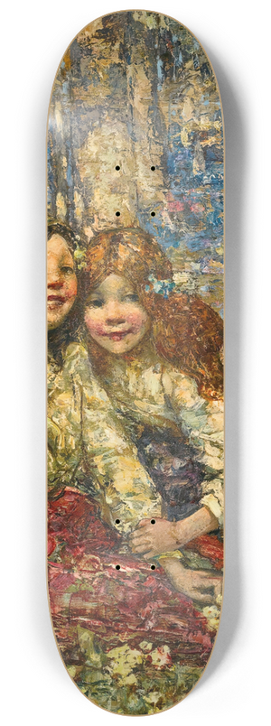 Edward Atkinson Hornel - The Bluebell Wood 8.25 inch art skate deck