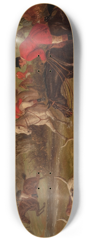 Edward Benjamin Herberte - Sporting Scene 8.25 inch art skate deck