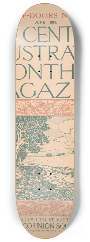 Edward Edwards - The century illustrated monthly magazine. 8.25 inch art skate deck