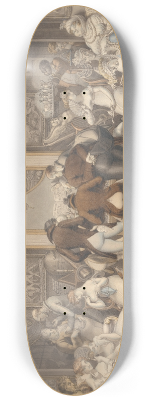 Edward Francis Burney - The Triumph of Music 8.25 inch art skate deck Edward Francis Burney - The Triumph of Music 8.25 inch art skate deck