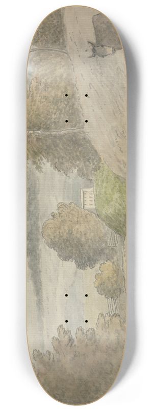 Edward Francis Burney - View in Surrey 8.25 inch art skate deck