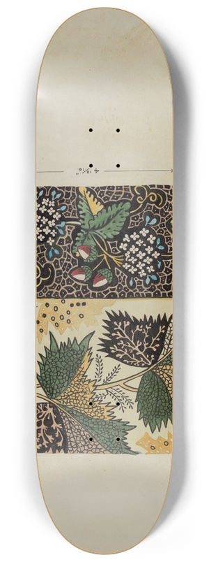 Edward Grant - Piece of Calico 8.25 inch art skate deck