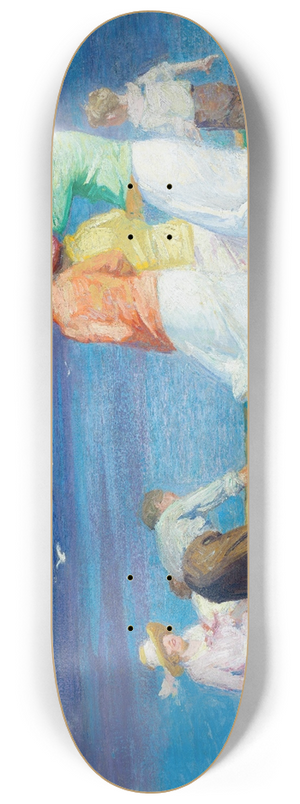 Edward Henry Potthast - A Sailing Party (Going for a Sail) 8.25 inch art skate deck