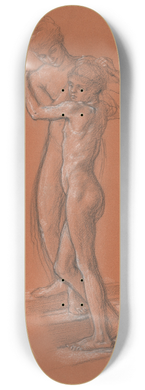 Edward John Poynter - Study for Idle Fears 8.25 inch art skate deck Edward John Poynter - Study for Idle Fears 8.25 inch art skate deck
