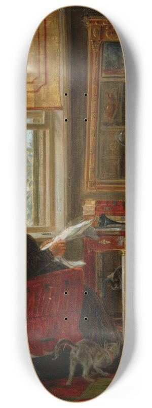 Edward Lamson Henry - Totally Absorbed 8.25 inch art skate deck Edward Lamson Henry - Totally Absorbed 8.25 inch art skate deck