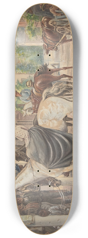 Edward Lamson Henry - Waiting 8.25 inch art skate deck Edward Lamson Henry - Waiting 8.25 inch art skate deck