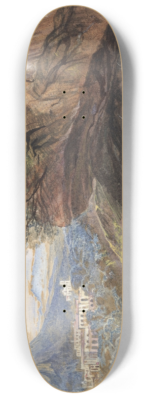 Edward Lear - La Cava, Italy 8.25 inch art skate deck Edward Lear - La Cava, Italy 8.25 inch art skate deck