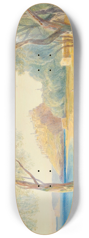 Edward Lear - Monastir, Albania 8.25 inch art skate deck