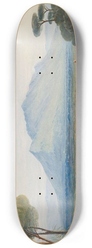 Edward Lear - Monte Soratte near Rome 8.25 inch art skate deck