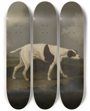 Triptych art skateboard deck of Edwin Cooper On The Scent by Edwin Cooper (1785-1833)