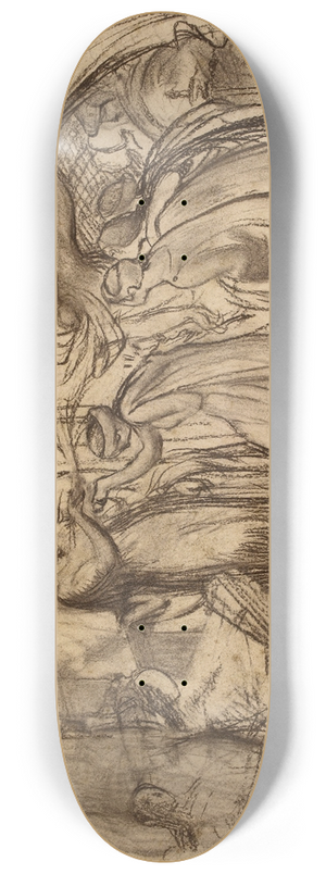 Albert Besnard - Composition allgorique; exposition universelle de 1900 8.25 inch art skate deck