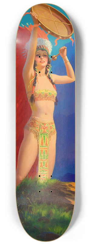 Edward Mason Eggleston - Queen of the Mountain Tribes 8.25 inch art skate deck Edward Mason Eggleston - Queen of the Mountain Tribes 8.25 inch art skate deck