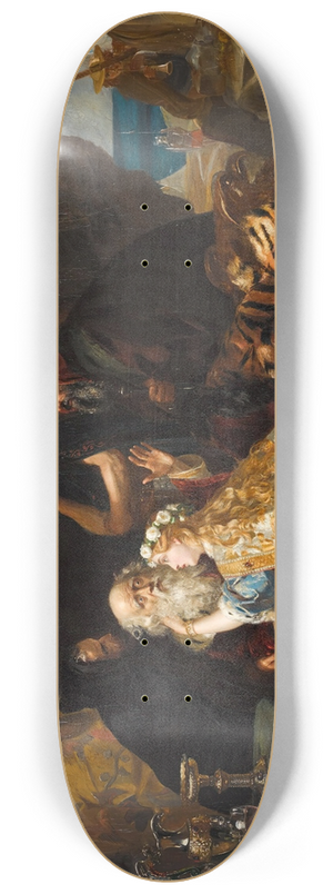 Edward Matthew Ward - King Lear and Cordelia 8.25 inch art skate deck