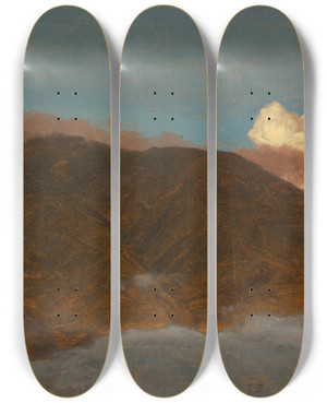 Triptych art skateboard deck of Frederic Edwin Church Mountainous Landscape Iii by Frederic Edwin Church (1826-1900) Triptych art skateboard deck of Frederic Edwin Church Mountainous Landscape Iii by Frederic Edwin Church (1826-1900)
