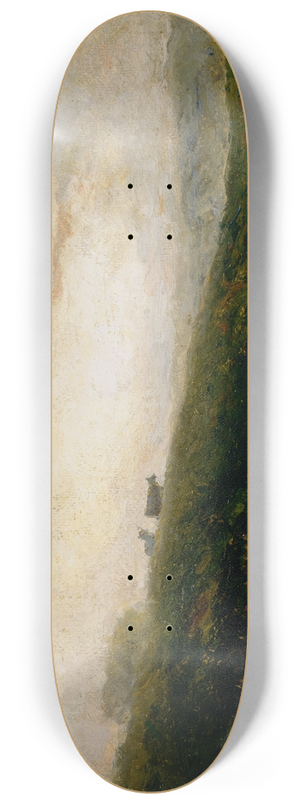Edward Mitchell Bannister - Untitled (cows descending hillside) 8.25 inch art skate deck