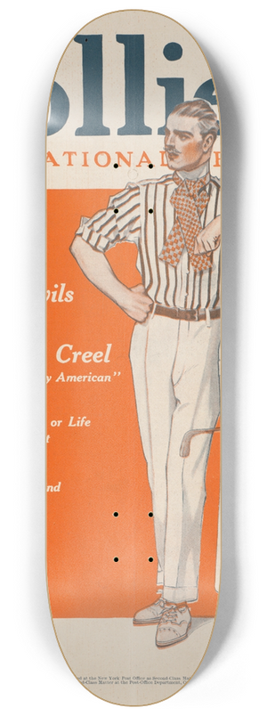 Edward Penfield - Colliers, the national. The house of devils. 8.25 inch art skate deck Edward Penfield - Colliers, the national. The house of devils. 8.25 inch art skate deck