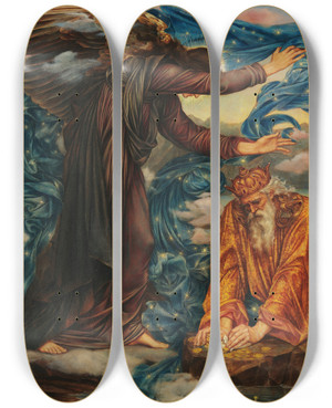 Triptych art skateboard deck of Evelyn De Morgan Earthbound by Evelyn De Morgan (1855-1919) Triptych art skateboard deck of Evelyn De Morgan Earthbound by Evelyn De Morgan (1855-1919)