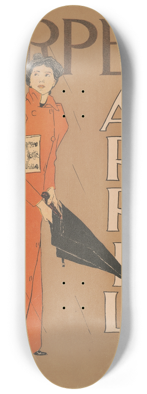 Edward Penfield - Harpers [for] April 8.25 inch art skate deck