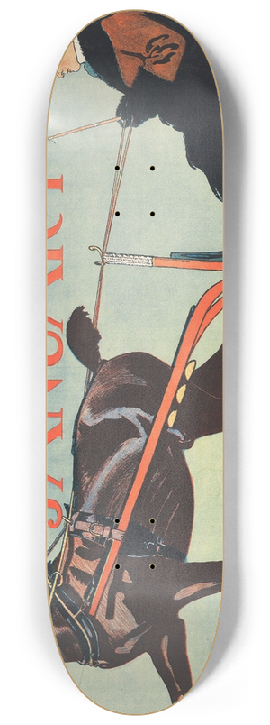 Edward Penfield - Harpers, January 8.25 inch art skate deck Edward Penfield - Harpers, January 8.25 inch art skate deck