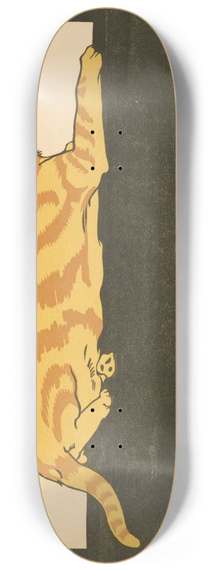 Edward Penfield - Merry Xmas, 1921 8.25 inch art skate deck