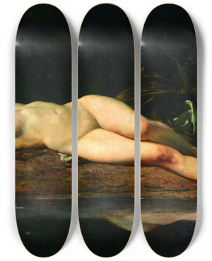 Triptych art skateboard deck of Wojciech Gerson Resting by Wojciech Gerson (1831-1901) Triptych art skateboard deck of Wojciech Gerson Resting by Wojciech Gerson (1831-1901)