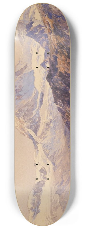 Edward Theodore Compton - Das Matterhorn von der Triftkumme 8.25 inch art skate deck