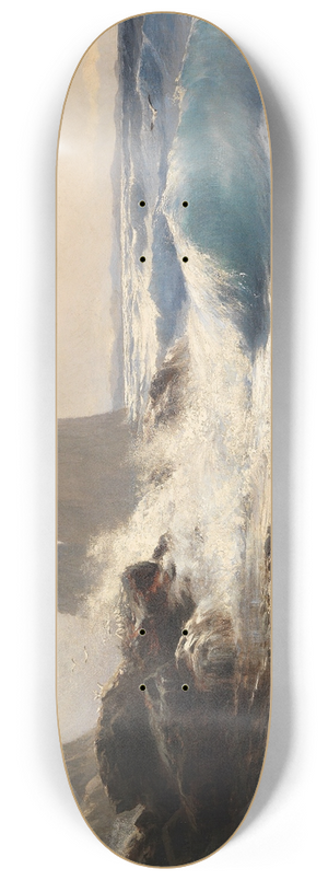 Edward Theodore Compton - Die Faraglioni-Felsen vor der Kste von Capri 8.25 inch art skate deck
