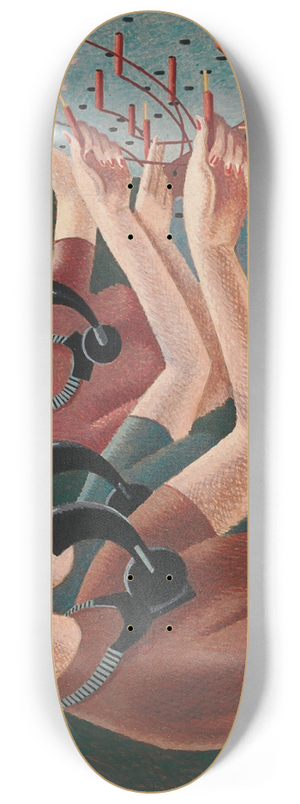 Edward Wadsworth - Number Please! 8.25 inch art skate deck