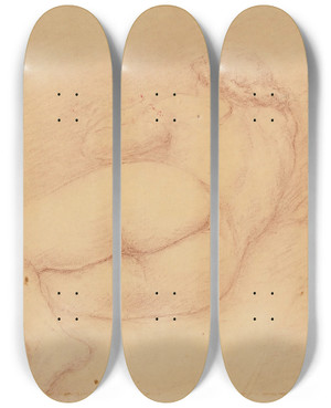 Triptych art skateboard deck of Charles Despiau Nu Fminin Allong by Charles Despiau (1874-1946) Triptych art skateboard deck of Charles Despiau Nu Fminin Allong by Charles Despiau (1874-1946)