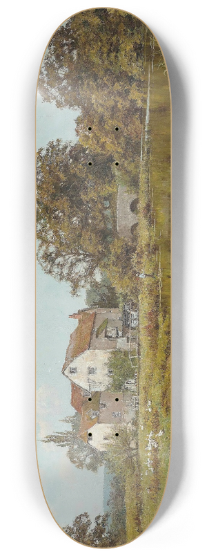 Edward Wilkins Waite, - The Old Watermill 8.25 inch art skate deck