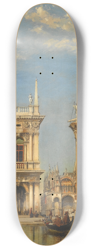Edward William Cooke - The Piazzetta Of St Mark, Venice 8.25 inch art skate deck Edward William Cooke - The Piazzetta Of St Mark, Venice 8.25 inch art skate deck