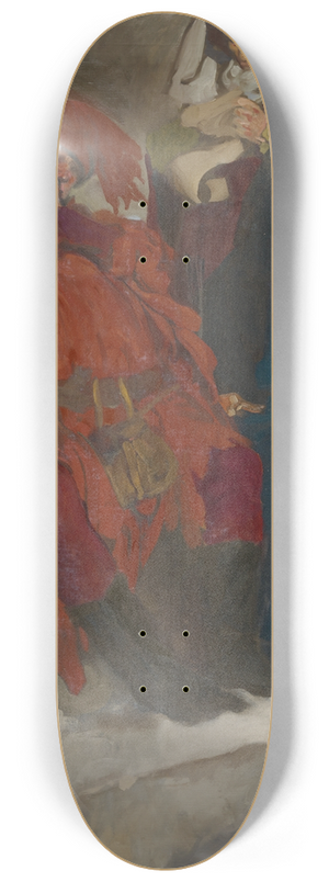 Edwin Austin Abbey - Compositional Study, possibly for The Merry Wives ofWindsor 8.25 inch art skate deck