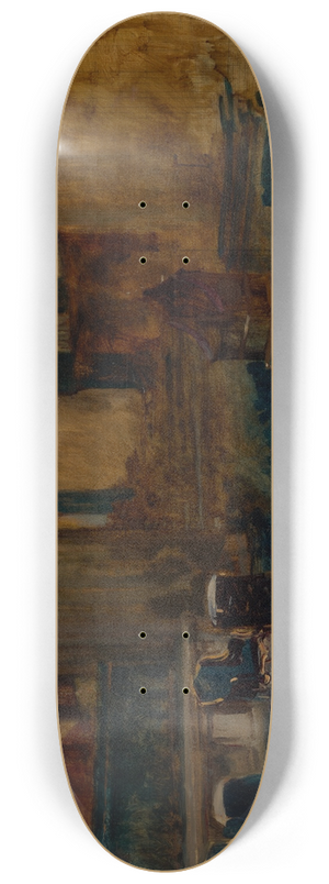Edwin Austin Abbey - Interior Study of Westminster Abbey, for The Coronation of King Edward VII 8.25 inch art skate deck