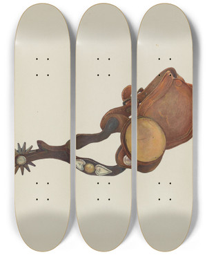 Triptych art skateboard deck of Robert Wr Taylor Spur_9 by Robert W R Taylor (20-)