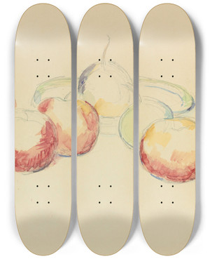 Triptych art skateboard deck of Paul Czanne Pommes Et Poires by Paul Cezanne (1839-1906) Triptych art skateboard deck of Paul Czanne Pommes Et Poires by Paul Cezanne (1839-1906)
