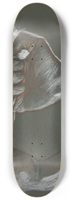 Edwin Austin Abbey - Sketch of twohands 8.25 inch art skate deck
