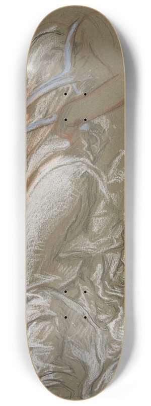 Edwin Austin Abbey - Study for figure of 7 am in The Hours ceiling at the state capitol building in Harrisburg, Pennsylvania 8.25 inch art skate deck