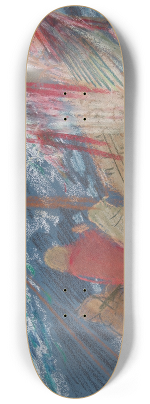 Edwin Austin Abbey - Study for Solomons Ship in The Quest of the Holy Grail mural series at Boston PublicLibrary 8.25 inch art skate deck