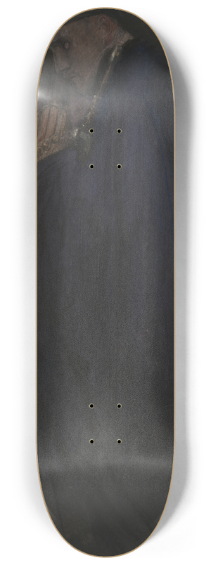 Edwin Austin Abbey - Study. Man in blue cloak, moonlight 8.25 inch art skate deck