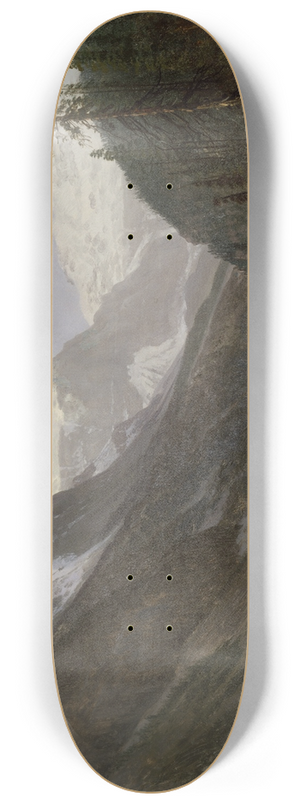 Albert Bierstadt - Canadian Rockies (Lake Louise) 8.25 inch art skate deck