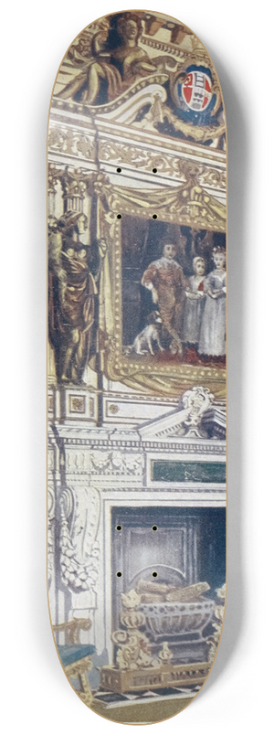 Edwin Foley - Chimneypiece in the double cube room, Wilton House 8.25 inch art skate deck