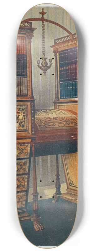 Edwin Foley - The sisters inlaid double secrtaire and bookcase cabinet 8.25 inch art skate deck