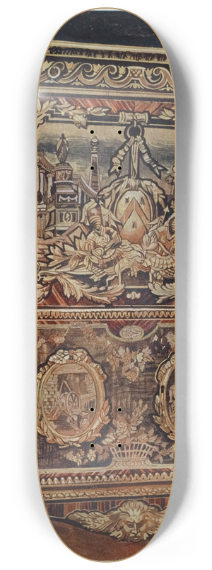 Edwin Foley - Upright secrtaire inlaid in various woods, with cast, chased, and gilt bronze mounts 8.25 inch art skate deck