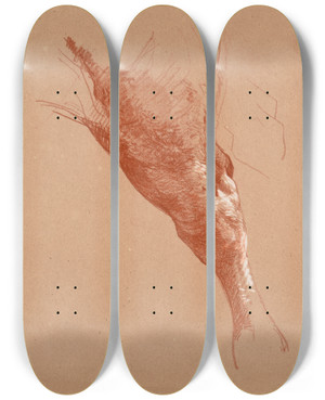 Triptych art skateboard deck of Jacquesraymond Brascassat Tude De Patte De Bovid by Jacques Raymond Brascassat (1804-1867) Triptych art skateboard deck of Jacquesraymond Brascassat Tude De Patte De Bovid by Jacques Raymond Brascassat (1804-1867)