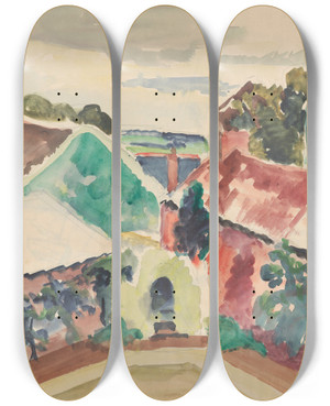 Triptych art skateboard deck of Frederick Porter Sketchbook 2 by Frederick Porter (1883-1944) Triptych art skateboard deck of Frederick Porter Sketchbook 2 by Frederick Porter (1883-1944)