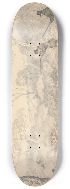 Edwin Gill - Woodcock Shooting 8.25 inch art skate deck